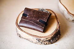 Peňaženky - Skladaná, kožená mini peňaženka - pánska GRAIN - 14254171_