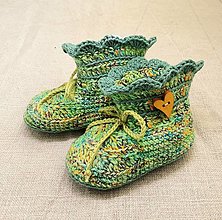 Detské topánky - Zelenkavé papučky - 14251740_