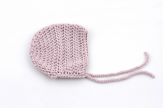 Detské čiapky - Bledoružový čepiec zimný MERINO - 14251133_