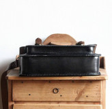Pánske tašky - Pánska kožená messenger brašňa *Black&Brown* - 14113845_