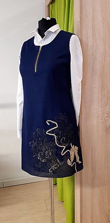 Šaty - Rifľová šatová sukňa - 14253629_