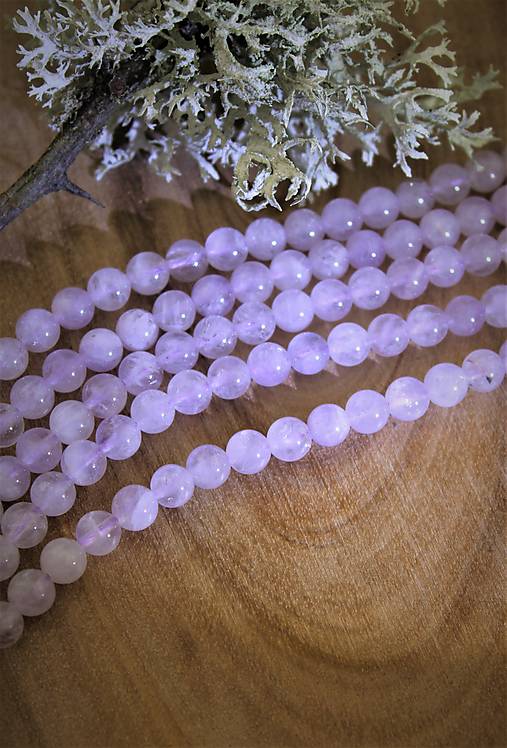 Minerály - ametyst korálky 6mm - ametyst "levander" - 14257082_