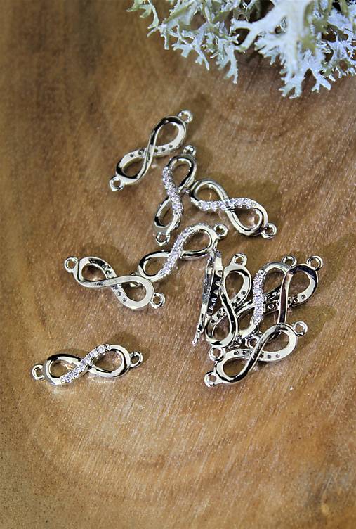 Komponenty - nekonečno - komponent osadený zirkónmi - 14257410_