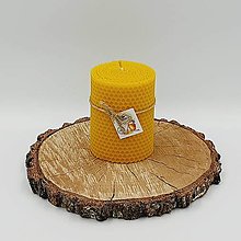 Svietidlá a sviečky - Točené sviečky valcové (sviečka 80 mm x 40 mm) - 14255851_