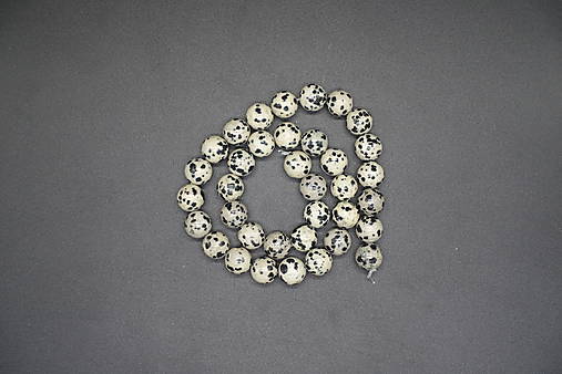 Minerály - Jaspis dalmatinec 4-6-8-10-12 (36ks (10mm)) - 14255922_