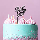 Dekorácie - Zápich na tortu - Baby Girl - 14255719_