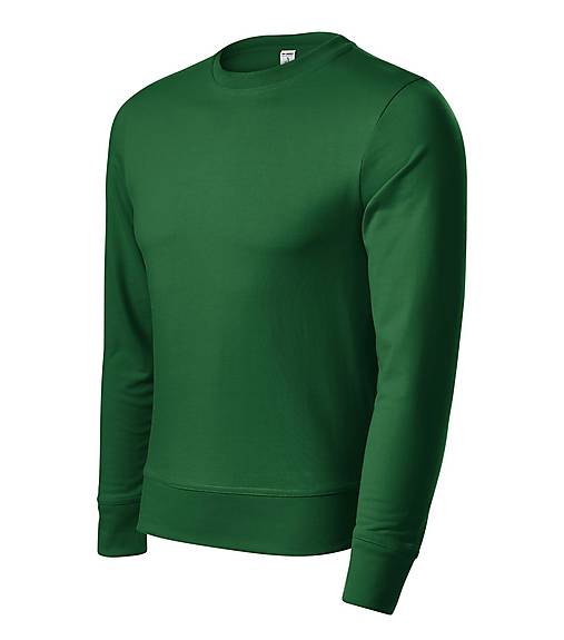 Polotovary - Unisex mikina ZERO fľaškovozelená 06 - 14254827_
