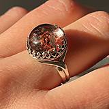 Prstene - Natural Lodolite Garden quartz AG925 Ring / Strieborný prsteň s prírodným lodolitom E012 - 14259763_