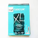 Papier - Skicár CANSON XL Aquarelle, 300g/m2, A5, 20 listov, krúžková väzba - 14260176_