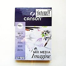 Papier - Skicár CANSON Imagine, 200g/m2, A5, 50 listov - 14258798_