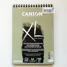 Papier - Skicár CANSON XL Sand Grain, 160g/m2, A4, 40 listov, krúžková väzba - 14259747_