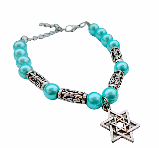 Náramky - Náramok Hexagram  - 14261641_
