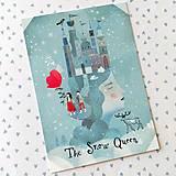 Papier - Snehová kráľovná - väčšia pohľadnica - 14261608_