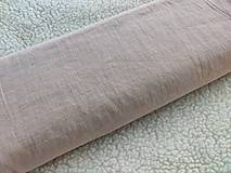 Textil - VLNIENKA výroba na mieru 100 % ľan jednofarebný predpraný Powder Pink - 14260194_