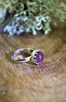 Prstene - prsteň rubín - v ródiovanom striebre - 14262245_