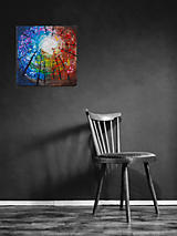 Obrazy - Obraz Štyri ročné obdobia Akryl na plátne 40 X 40 cm - 14259992_