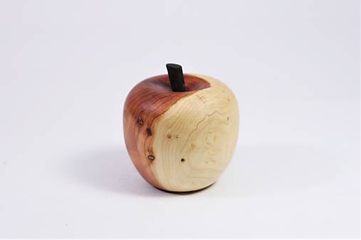  - Dekoratívne jabĺčko z borievkového dreva - 14258487_