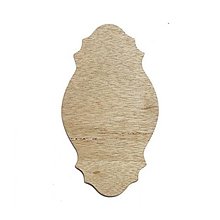 Polotovary - Drevená tabuľka 23,5x13,5 cm - Vyrezaná - 14261699_