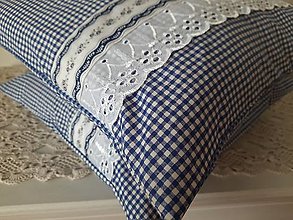 Úžitkový textil - Povlak jemné modré kvítí - 14266318_