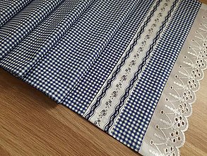 Úžitkový textil - Napron modré jemné kvítí - 14266322_