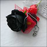 Dekorácie - K sviatku Valentína - čierna ruža - 14266129_