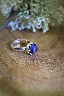Prstene - zafír prsteň - v striebre - 14263031_