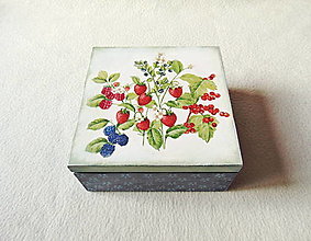 Úložné priestory & Organizácia - Vintage krabička na čaj - 14264580_