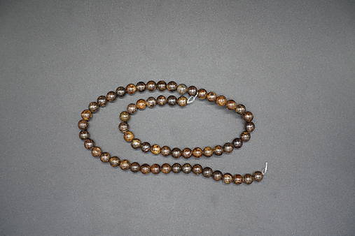 Minerály - Bronzit 4-6-8-10-12 (60ks (6mm)) - 14263135_