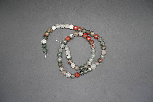 Minerály - Krveľ africký I 4-6-8-10-12 (59ks (6mm)) - 14263210_