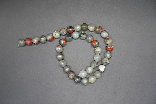 Minerály - Krveľ africký I 4-6-8-10-12 (38ks (10mm)) - 14263220_