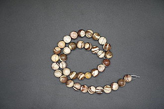 Minerály - Jaspis hnedá zebra 4-6-8-10-12 (32ks (12mm)) - 14263028_
