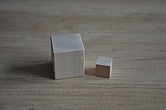 Polotovary - drevená kocka - malá/veľká - 14268283_