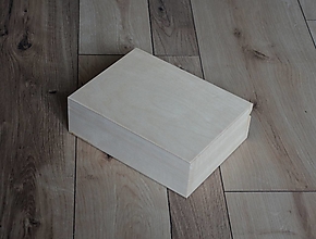 Polotovary - drevená krabička 20x15 cm - 14266866_