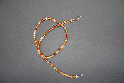 Minerály - Karneol II. 4-6-8-10-12 (99ks (4mm)) - 14268149_