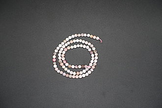 Minerály - Opál ružový 4-6-8-10-12 (91ks (4mm)) - 14266693_