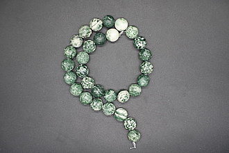 Minerály - Jaspis zelený čínsky 4-6-8-10-12 (30ks (12mm)) - 14267282_
