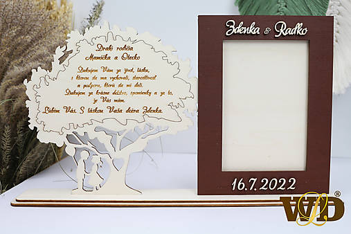 Rámiky - Poďakovanie rodičom s fotorámikom - 14271919_