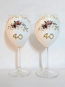 Nádoby - Maľované poháre k výročiu svadby - 14273695_