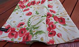 Úžitkový textil - Obrus maky a obilie - 14278501_