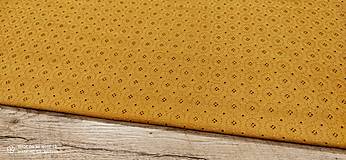 Textil - Madeira - Horčicová - cena za 10 centimetrov - 14276395_