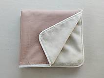 Textil - VLNIENKA výroba na mieru 100 % ľan jednofarebný predpraný Powder Pink - 14274854_