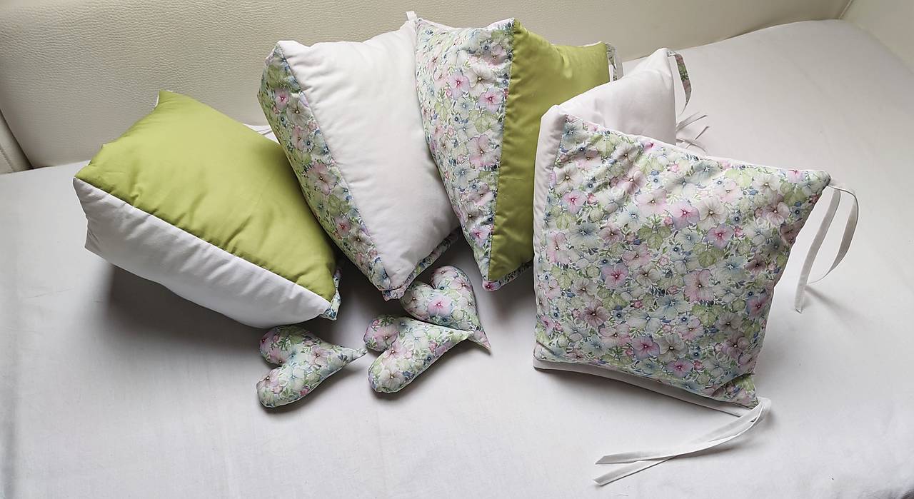 Mantinel do postieľky Nr.723_vankúšikový (120 x 30 cm)