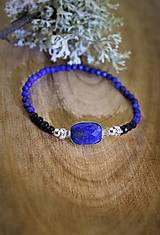 Náramky - Lapis lazuli a turmalín luxusný náramok - 14276850_