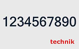 Tabuľky - Súpisné číslo - samostatné číslice TECHNIK - 14274716_