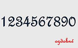 Tabuľky - Súpisné číslo - samostatné číslice OZDOBNÉ - 14274730_