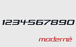 Tabuľky - Súpisné číslo - samostatné číslice MODERNÉ - 14274740_