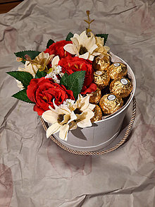 Dekorácie - Sladký flower box - 14277883_