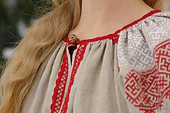 Šaty - Ľanové šaty / košeľa •Ruslana• - 14281389_