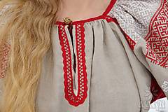Šaty - Ľanové šaty / košeľa •Ruslana• - 14281391_
