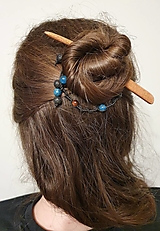 Ozdoby do vlasov - Ihlica do vlasov s prírodnými minerálmi - 14281959_